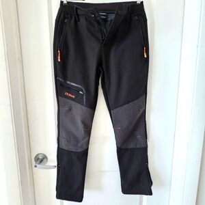 Postropaky Womens Outdoor Pants M 6-Short Insulated Snow Ski Waterproof Fleece